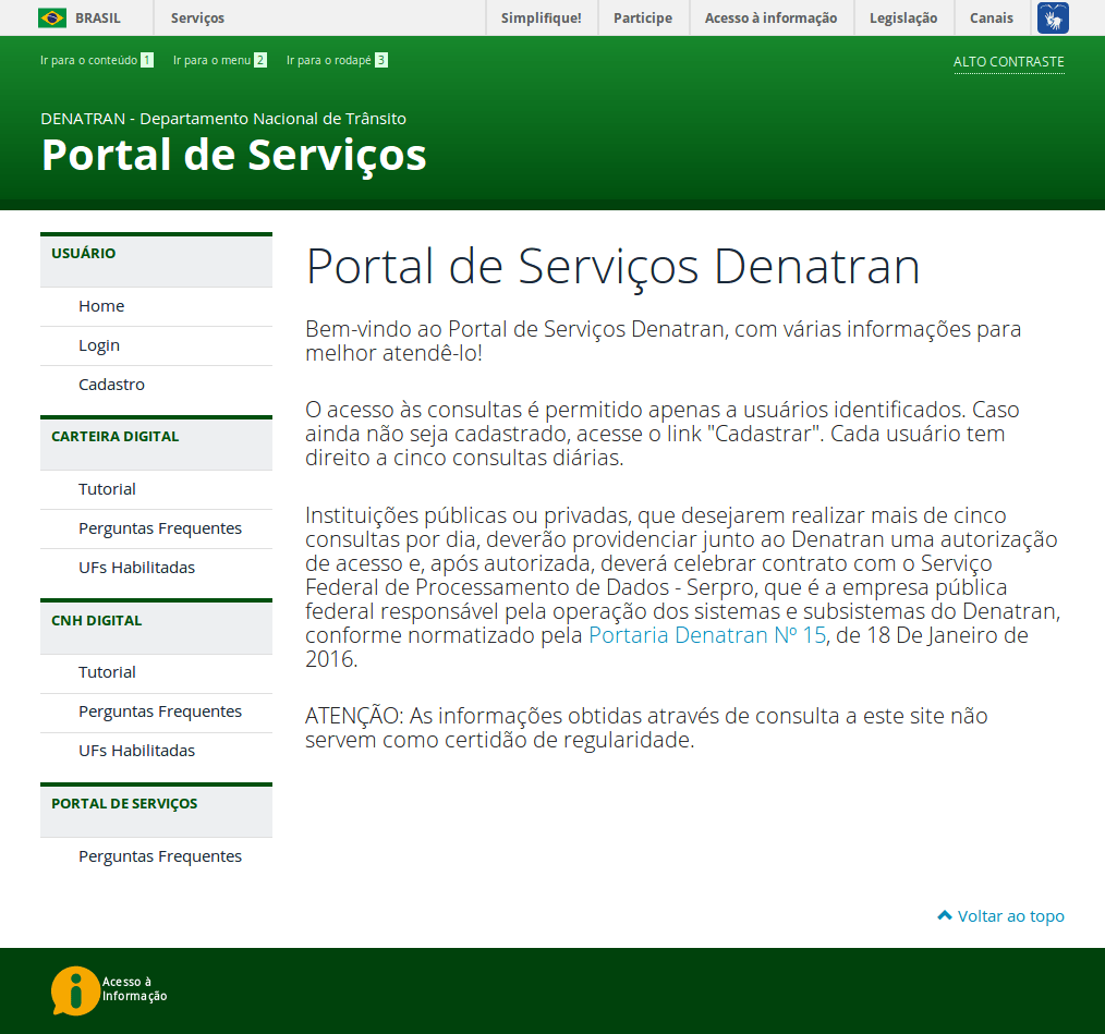  Portal de Serviços Digitais